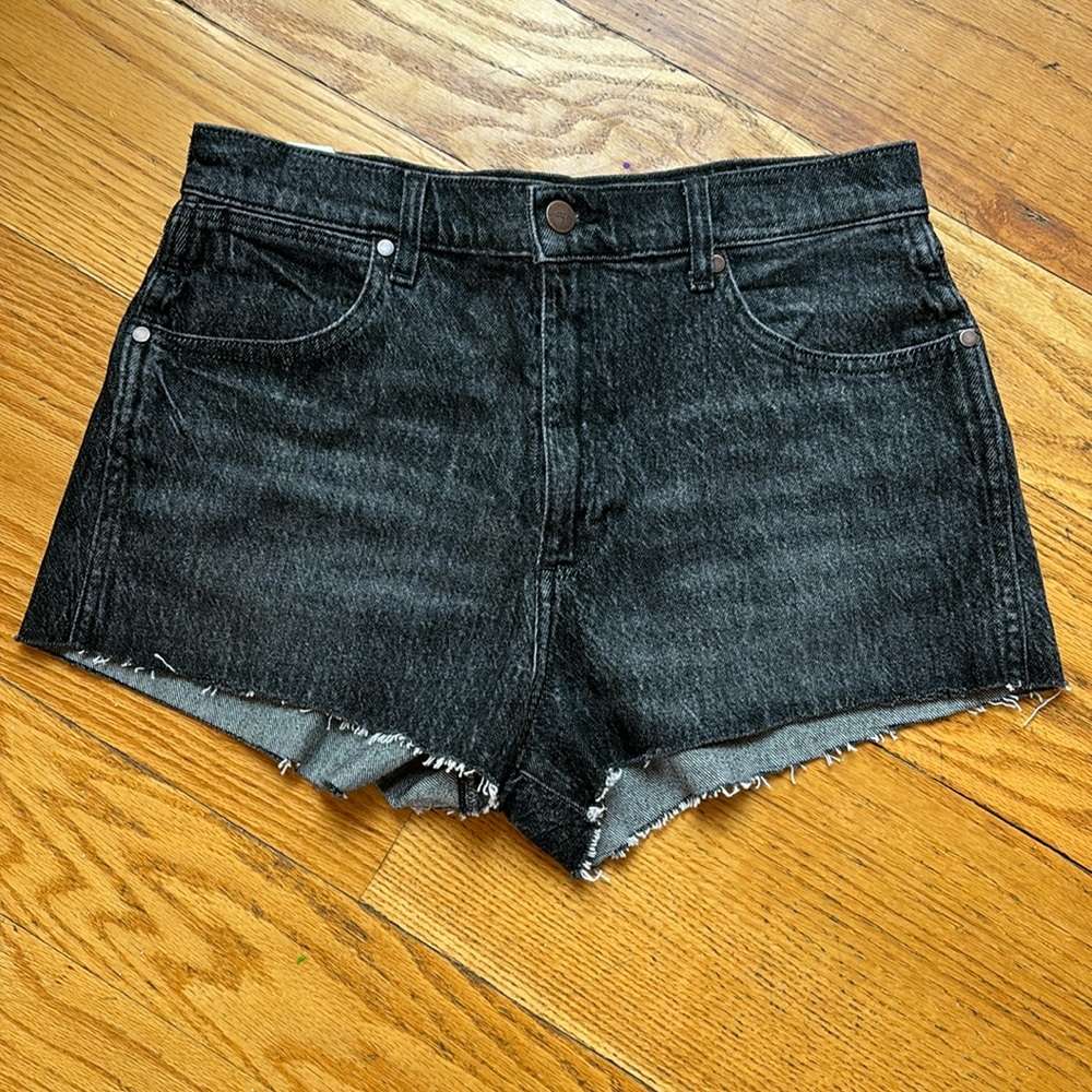 Wrangler festival Jean shorts black 29🖤 grey acid wash